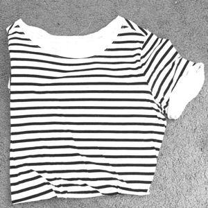 Short sleeve black & white stripped dress from UO